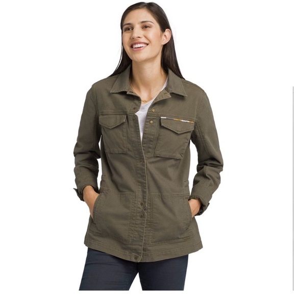 Prana Button Front Cotton Blend Pennington Utility Jacket - Picture 2 of 13